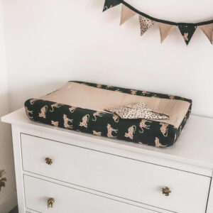 Your Wishes Aankleedkussenhoes Cheetah Zwart Beige