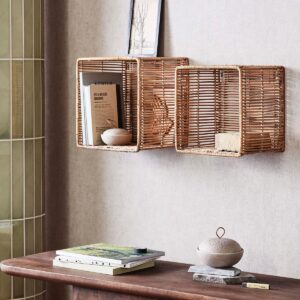 Westwing - Rotan Wandrek - Wandplank - Wandbox - Kinderkamer - Babykamer