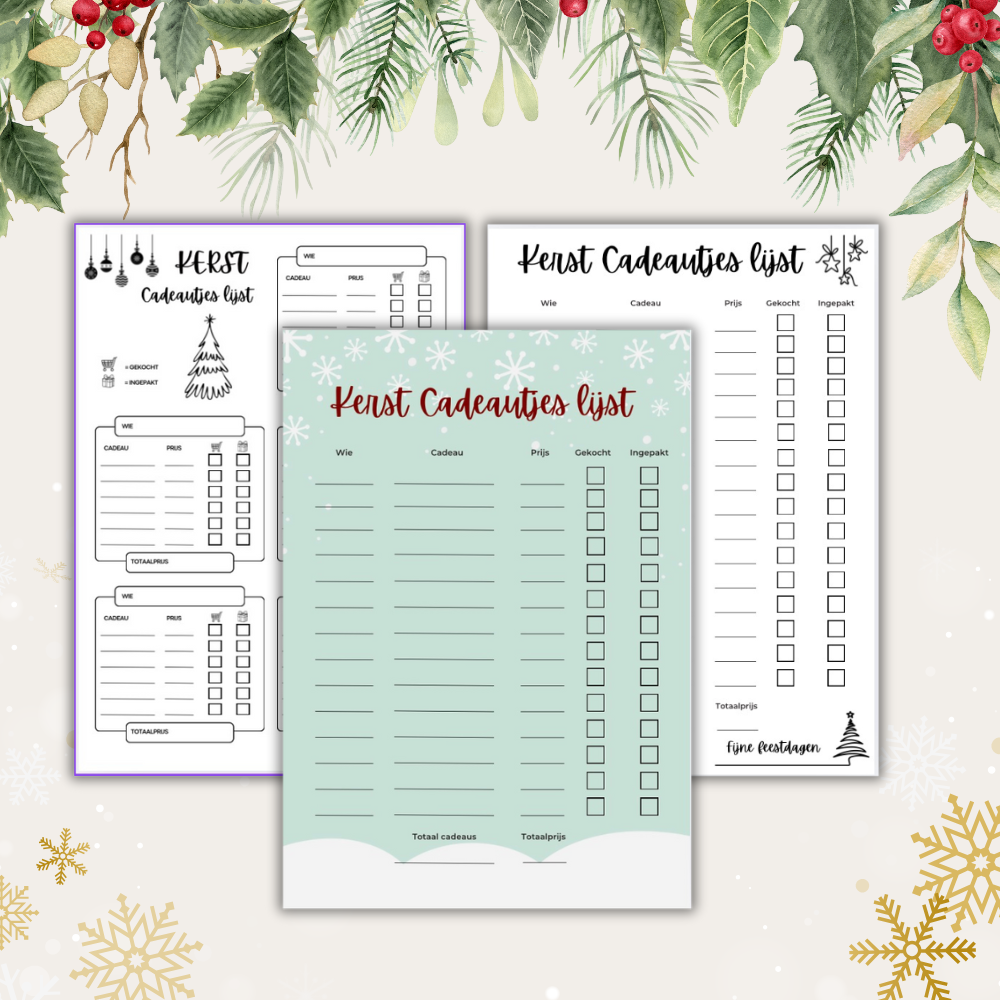 Kerst-Cadeau-Planner-Lijst-Christmas-Gift-Planner Kerst Cadeau Planner Lijst Christmas Gift Planner