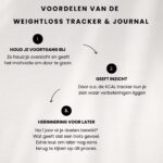Afvallen bijhouden - gewichtsverlies - weight loss tracker - boekje bijhouden gewicht
