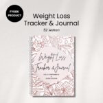 Afvallen bijhouden - gewichtsverlies - weight loss tracker - boekje bijhouden gewicht
